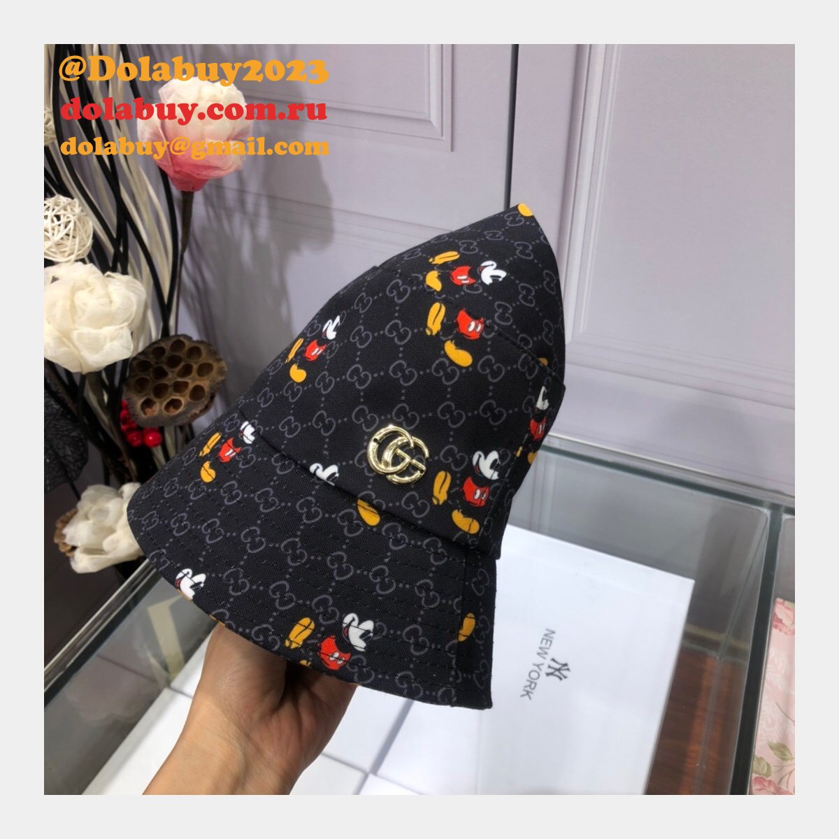 7 Star Gucci Mickey fisherman hat