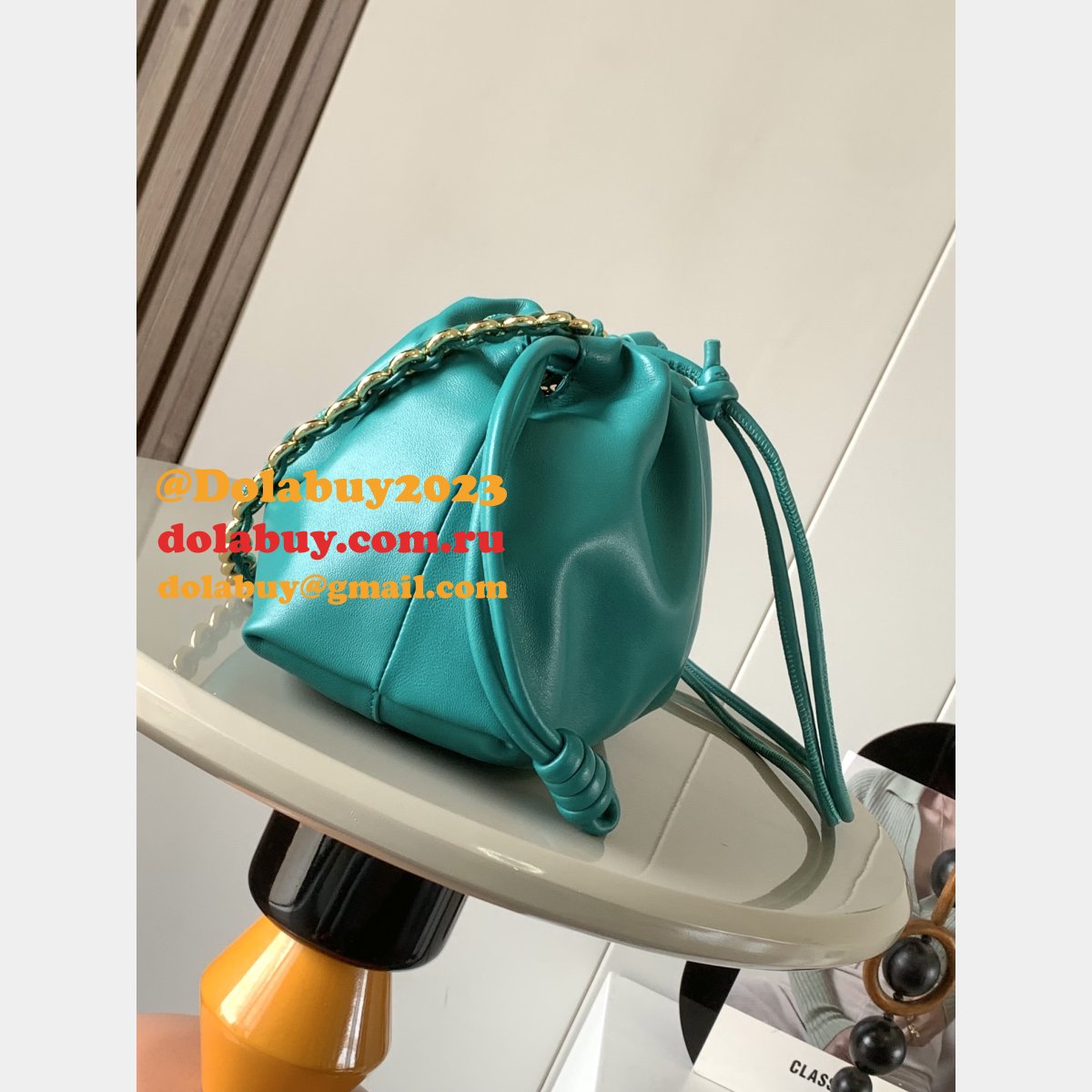 Replica Loewe MINI/Medium Flamenco Purse In Mellow Nappa Lambskin