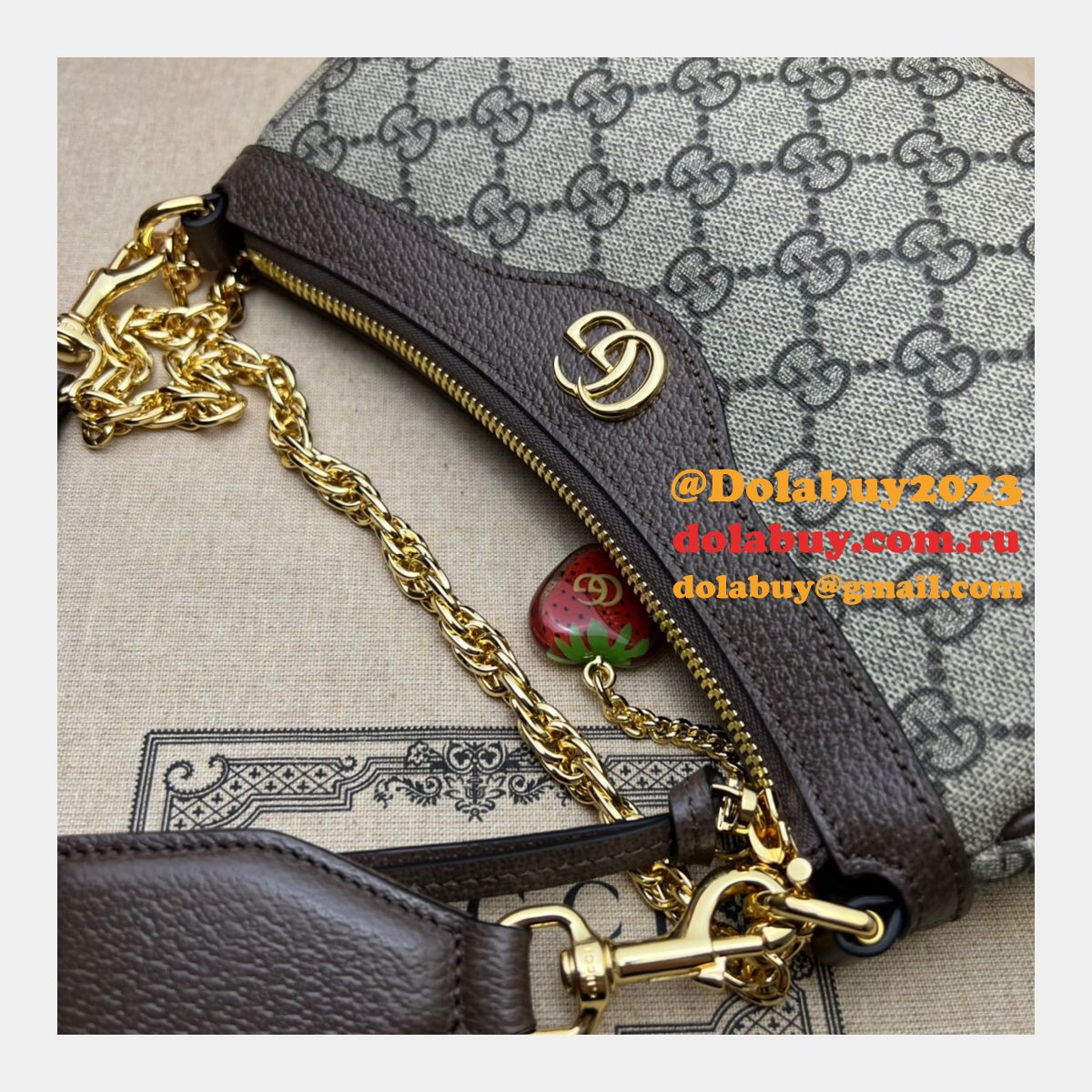 7 star G*u*i 735132 replicas ophidia gg high quality handbag