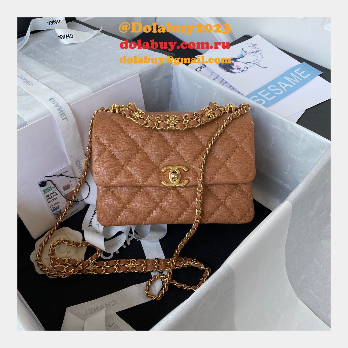 Classic Flap High Quality AS3580 Replica Bag Online Sale