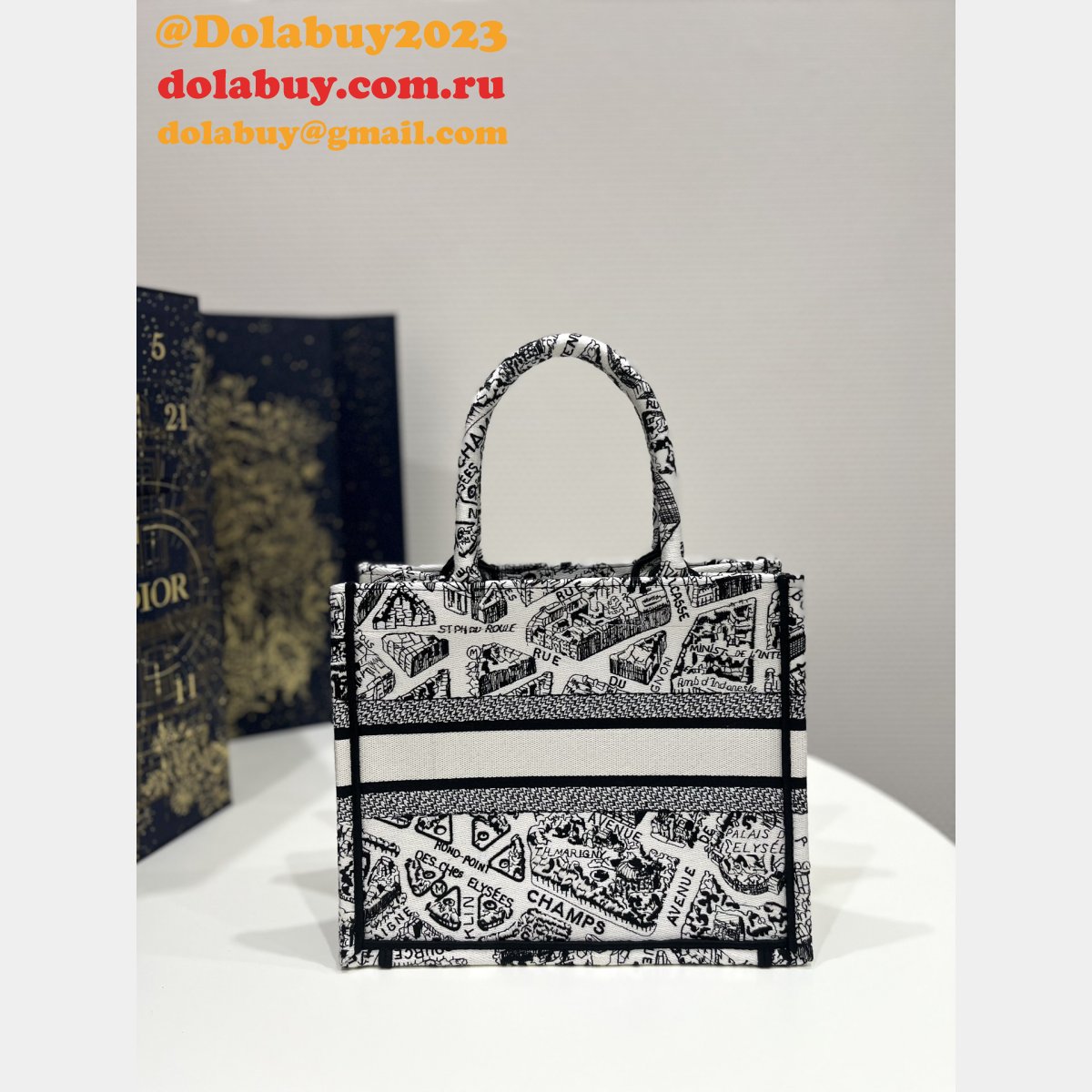 Buy Cheap Replica Christian Dior CD Book Tote Online Top Quality Bag