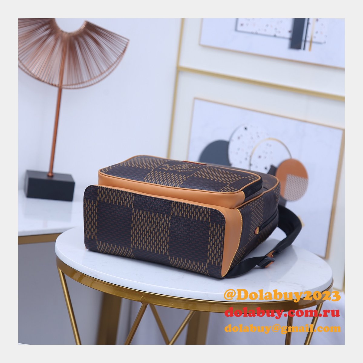 Replica Louis Vuitton Campus Backpack Monogram Nigo N40380 Bag