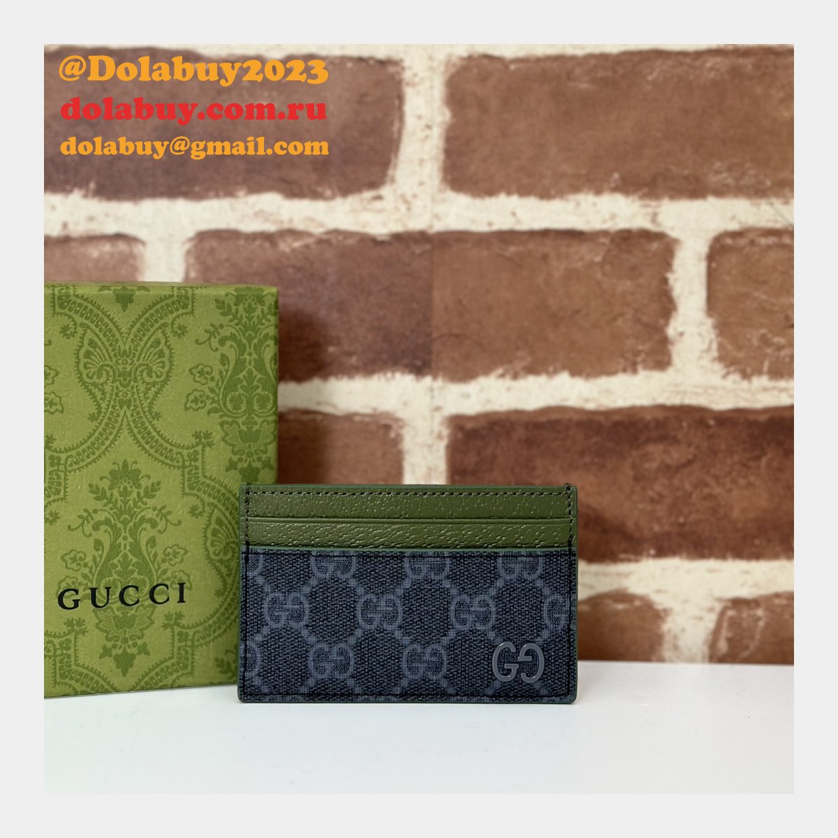 Replica Gucci 1:1 Mirror 768248 Card Case Holder Mens