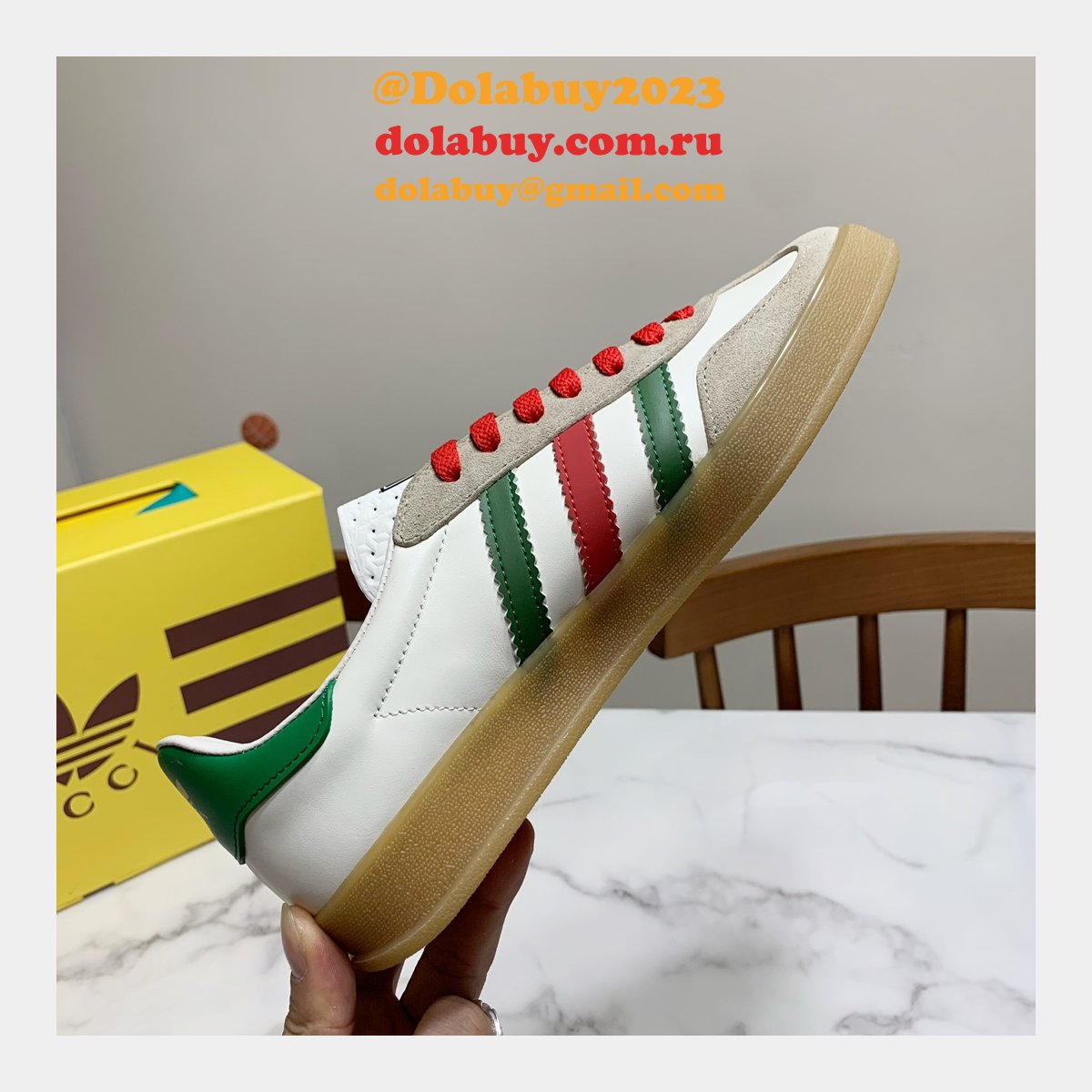 duplicate G*u*i x adidas shamrock joint skate men/women shoes