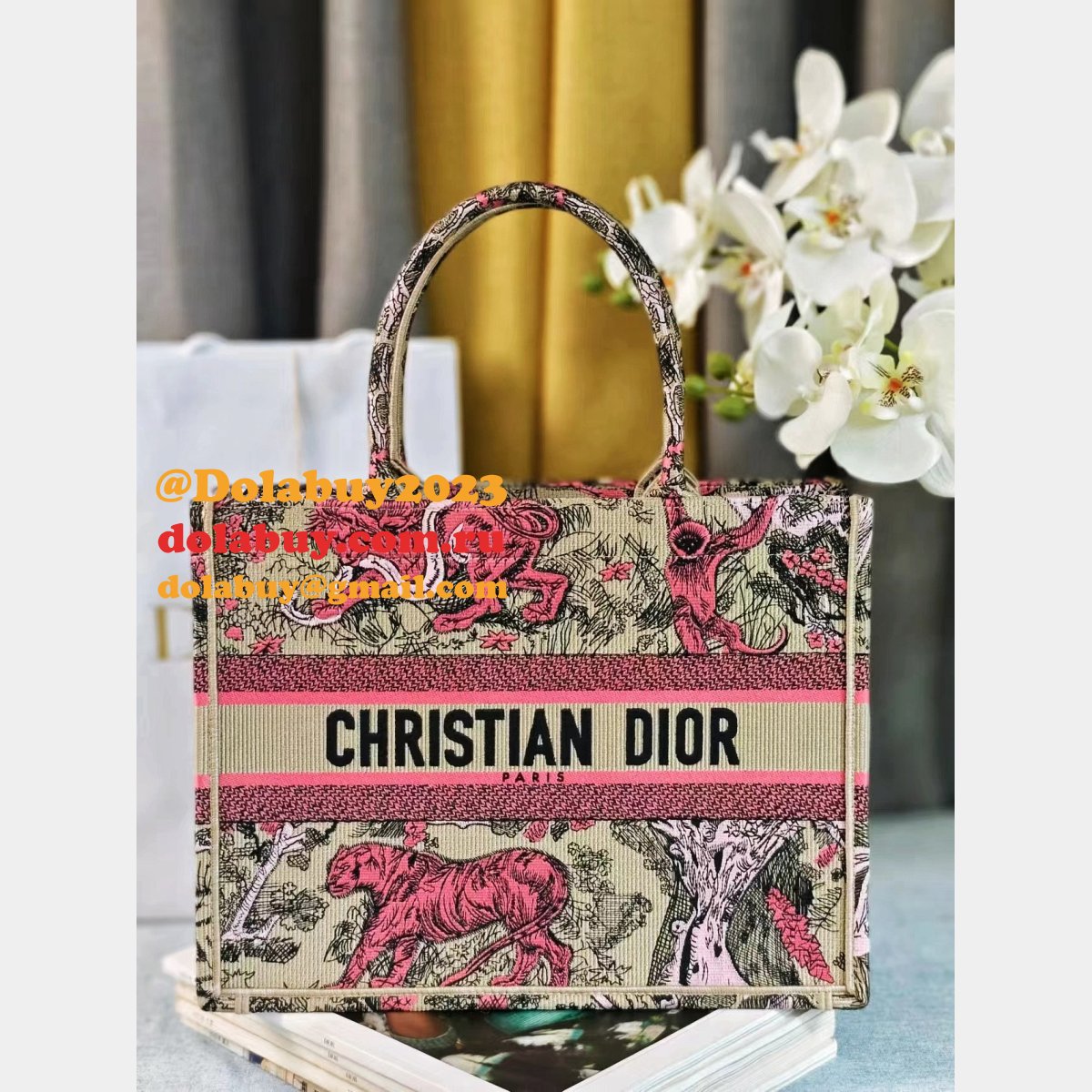Top Quality Christian Dior Paris Reverse book Tote
