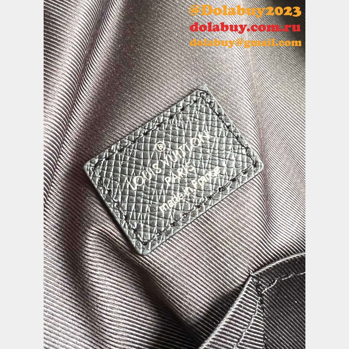 Copycat Louis Vuitton Adrian Backpack Taiga Leather Men M30857 Bag