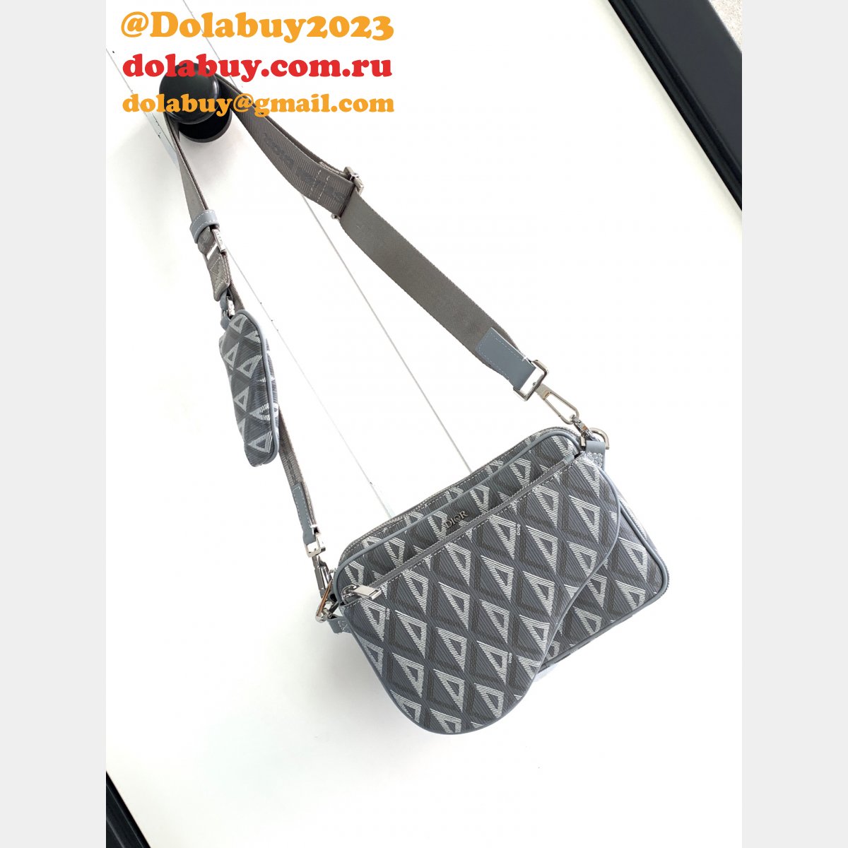 Christian Dior Nano Replica CD Diamond 1ADPO276CDP_H42E Bag
