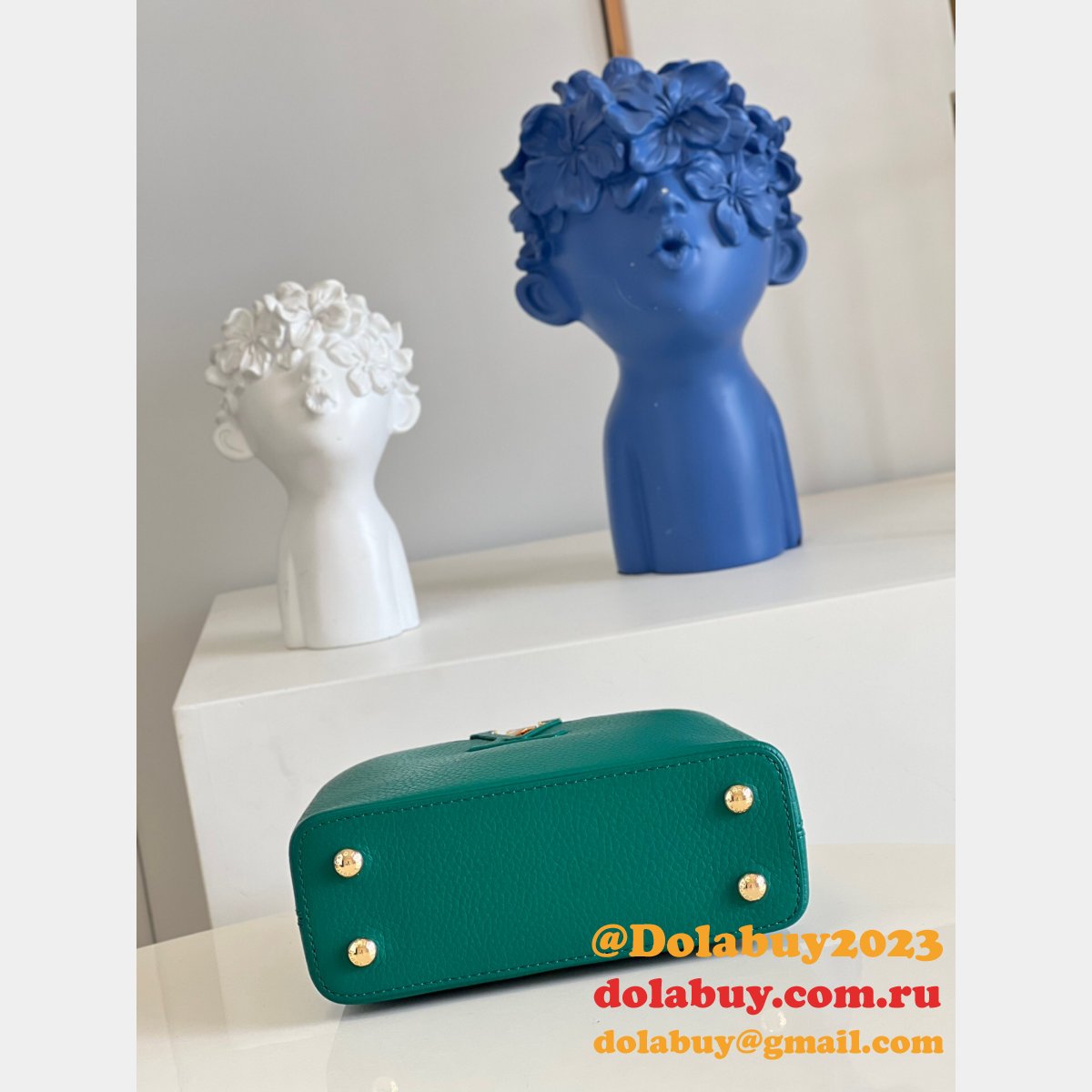 Louis Vuitton Wholesales Replica M59434/M59433 Capucines Green Bag