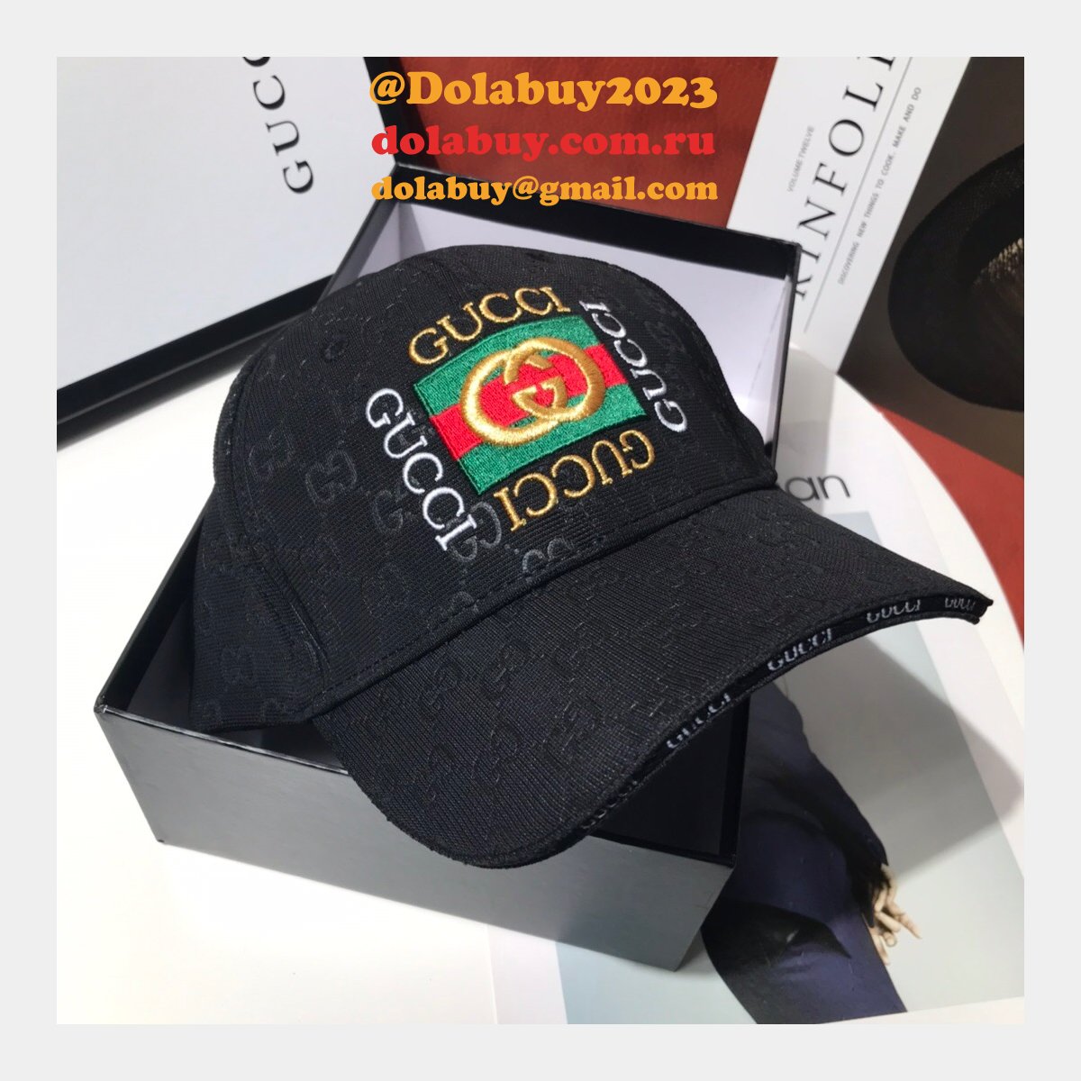 AAA+ Gucci Palace classic pattern simple embroidery logo hats