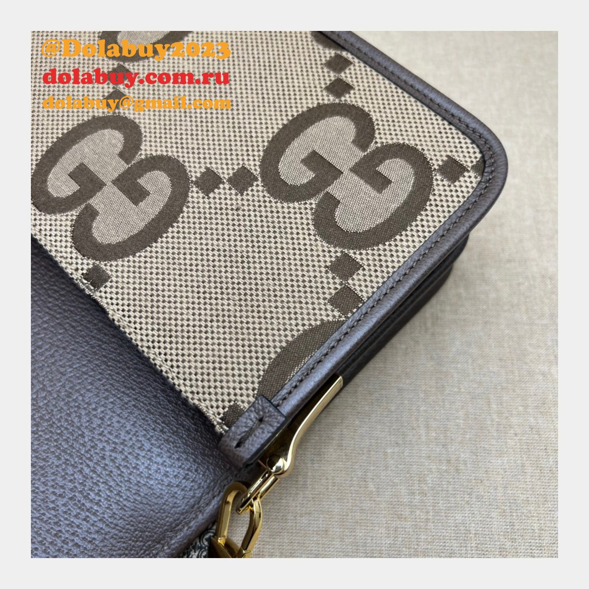 Gucci High Quality Replica Jumbo GG Canvas Shoulder 699438 Bag