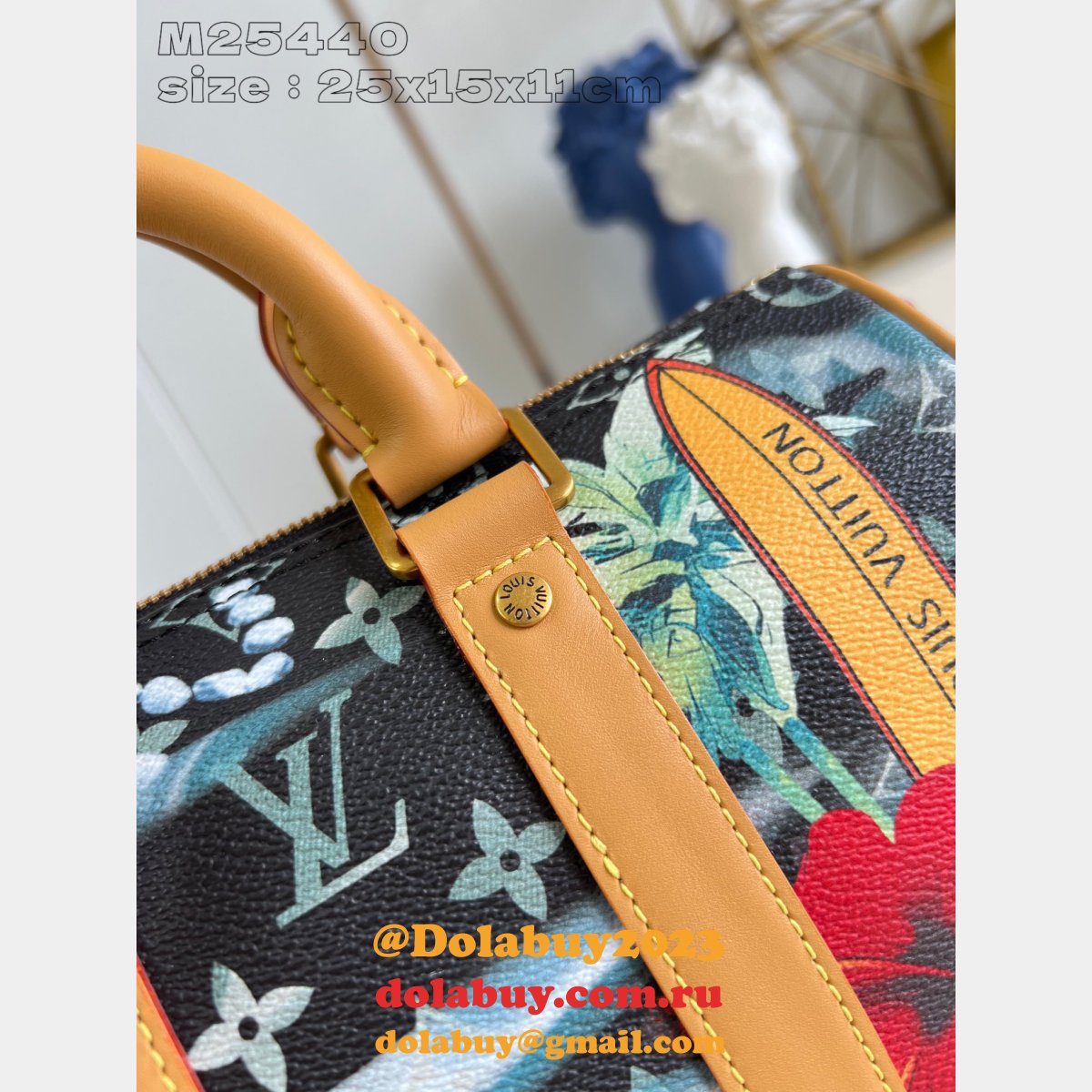 Louis Vuitton Replicas M25440 Keepall Bandoulière 25 Men AAA+ Best Bag