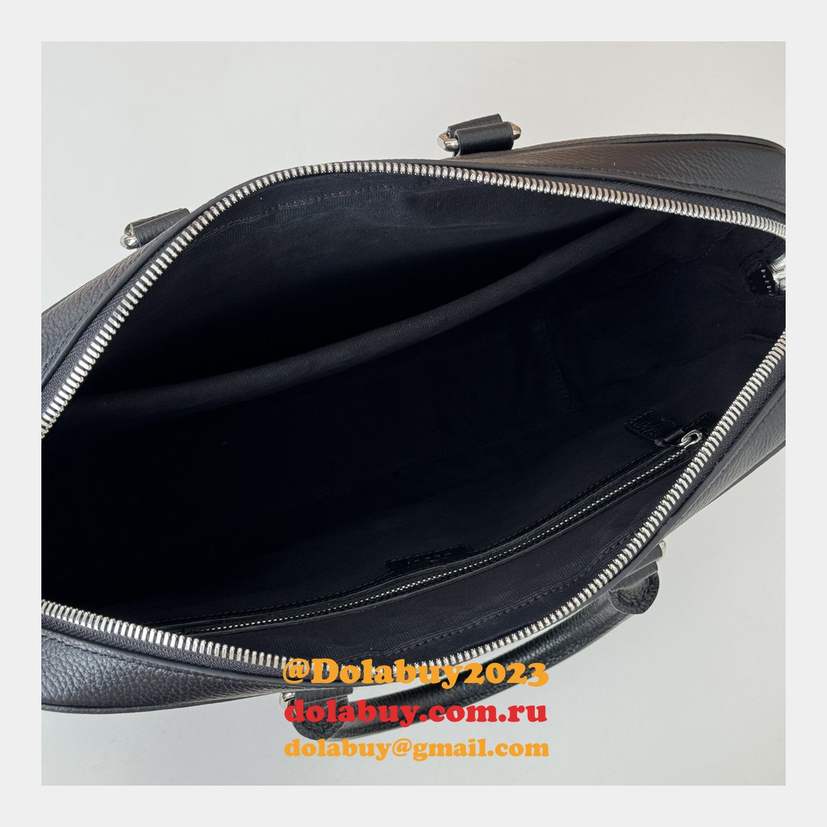 Gucci Copy Business Mens Medium Briefcase Web Black 816757 Bag