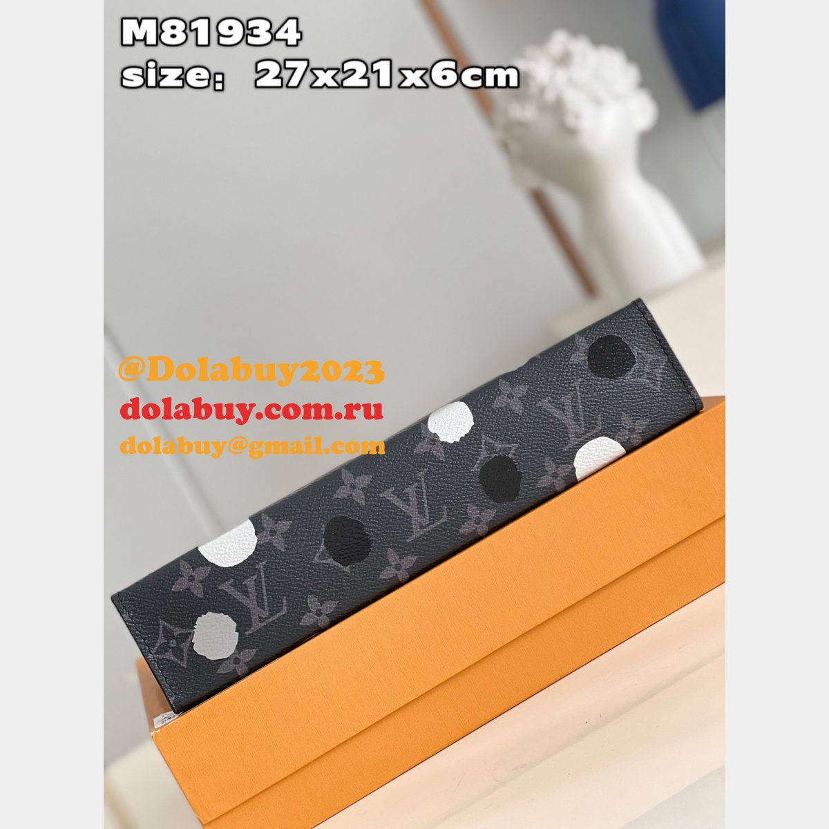 Louis Vuitton Cheap M81934 LVS x YK Pochette Voyage Monogram Eclipse Canvas