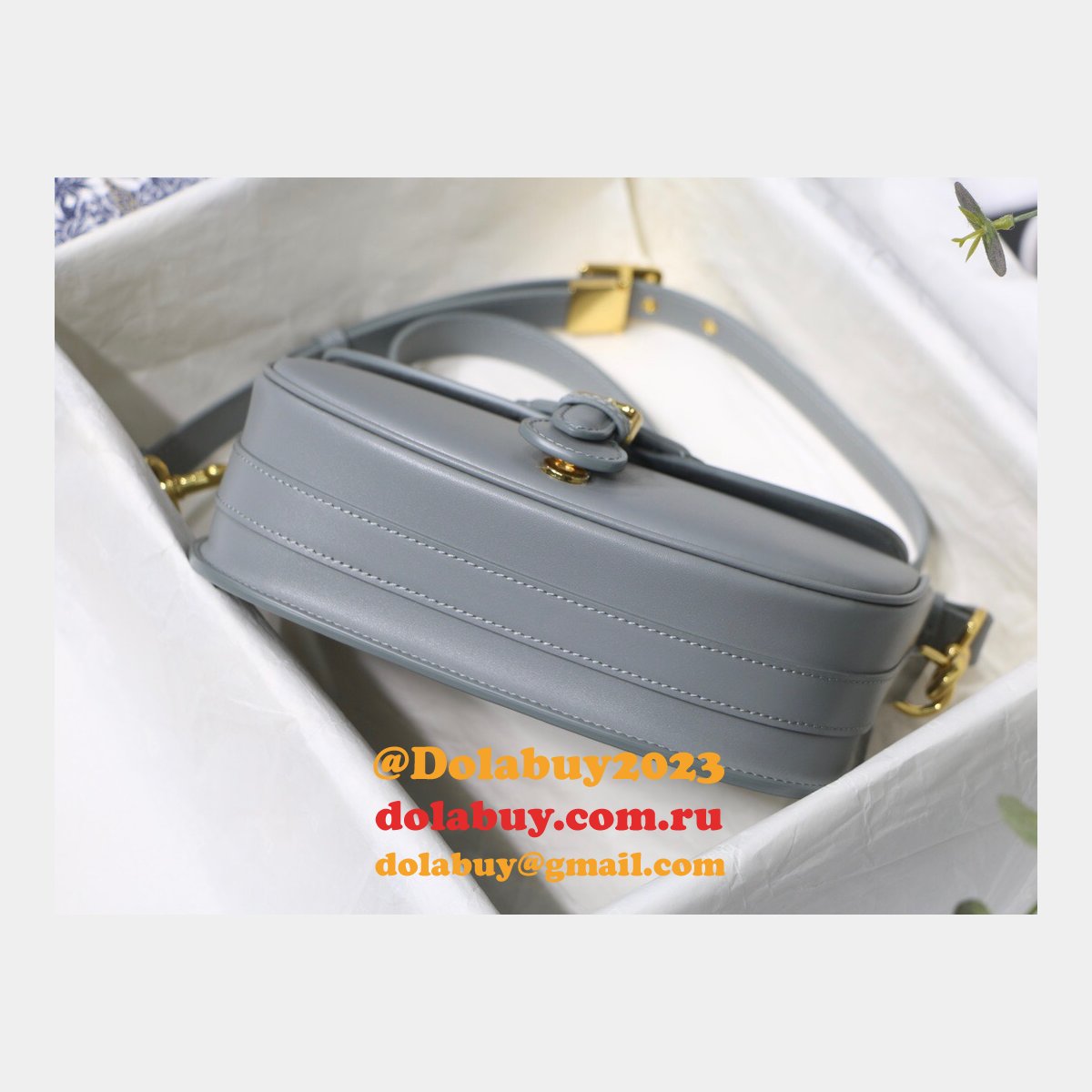 Best Replica Dior Bobby Bag Gray Box Calfskin