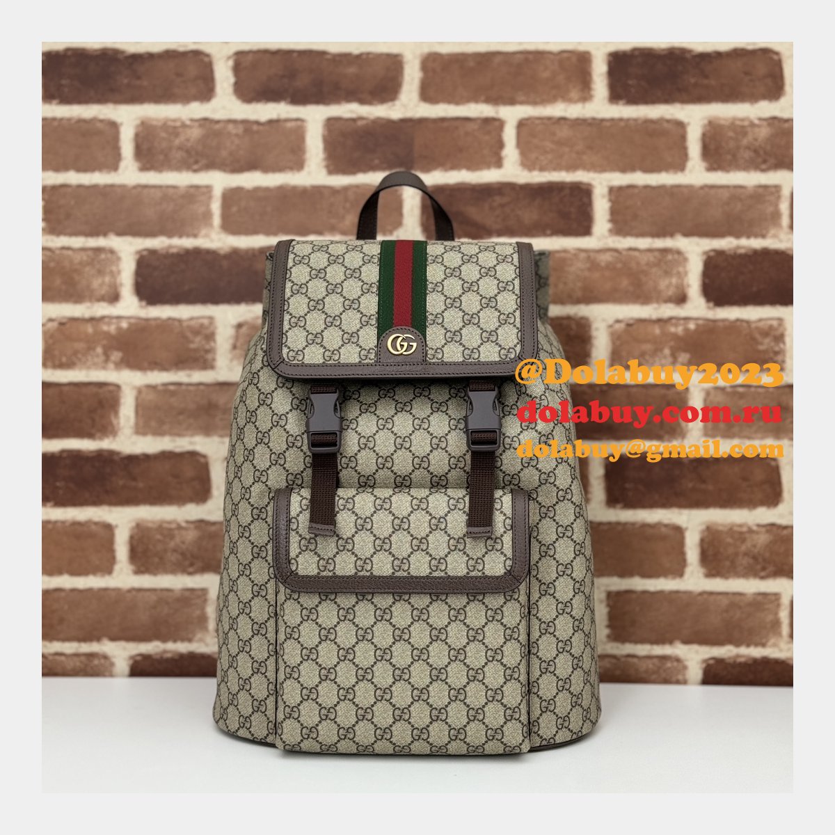 Gucci Wholesale Fake Ophidia Large GG Backpack 792104 Bag