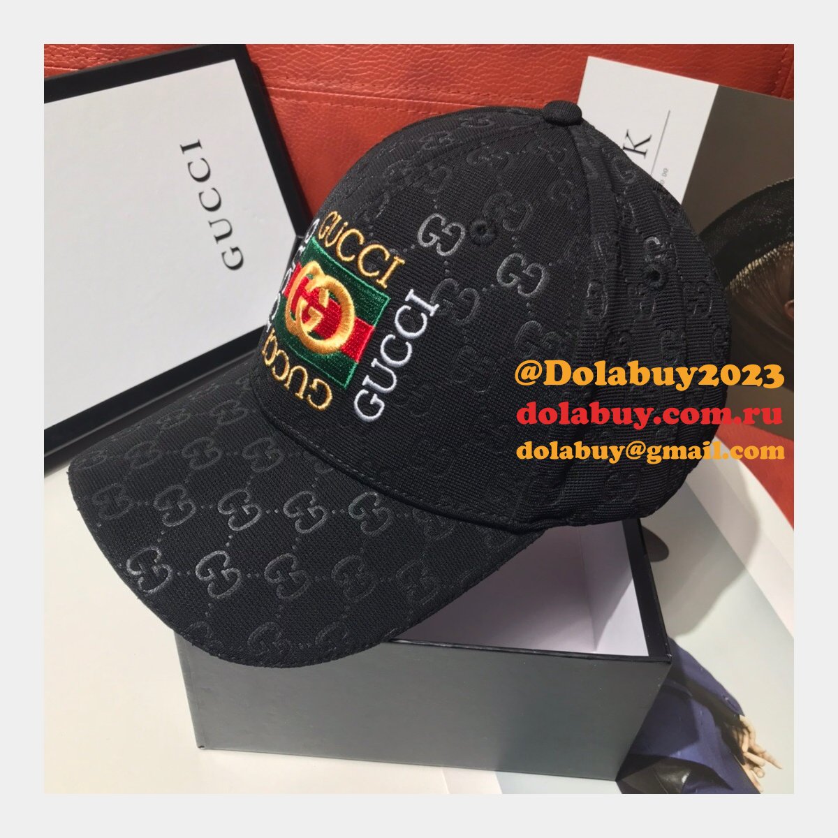 AAA+ Gucci Palace classic pattern simple embroidery logo hats