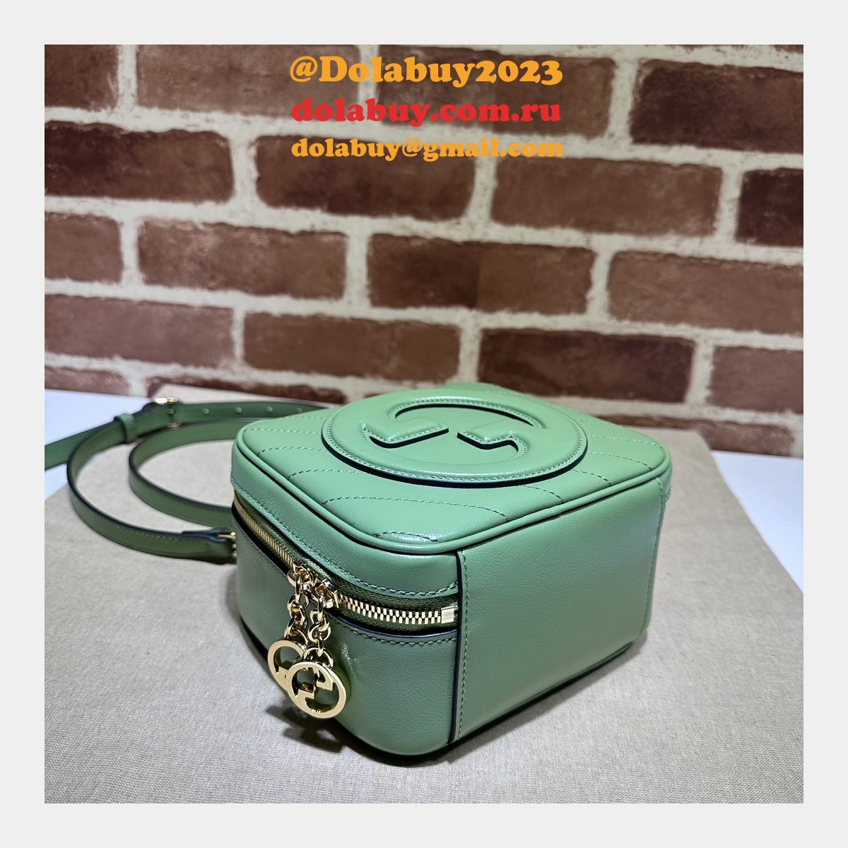 designer G*u*i replica crossbody 744434 blondie top bag