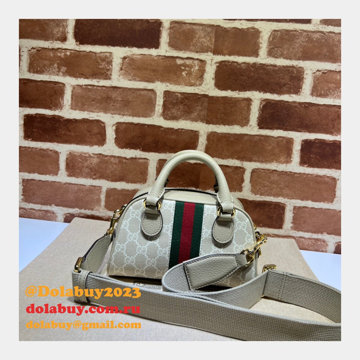 Gucci Designer Ophidia 724606 GG Top Handle Replica Bag