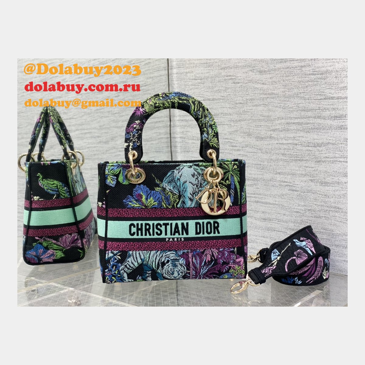 Top Quality Lady Dior 1:1 Lady 24cm Replica Handbags