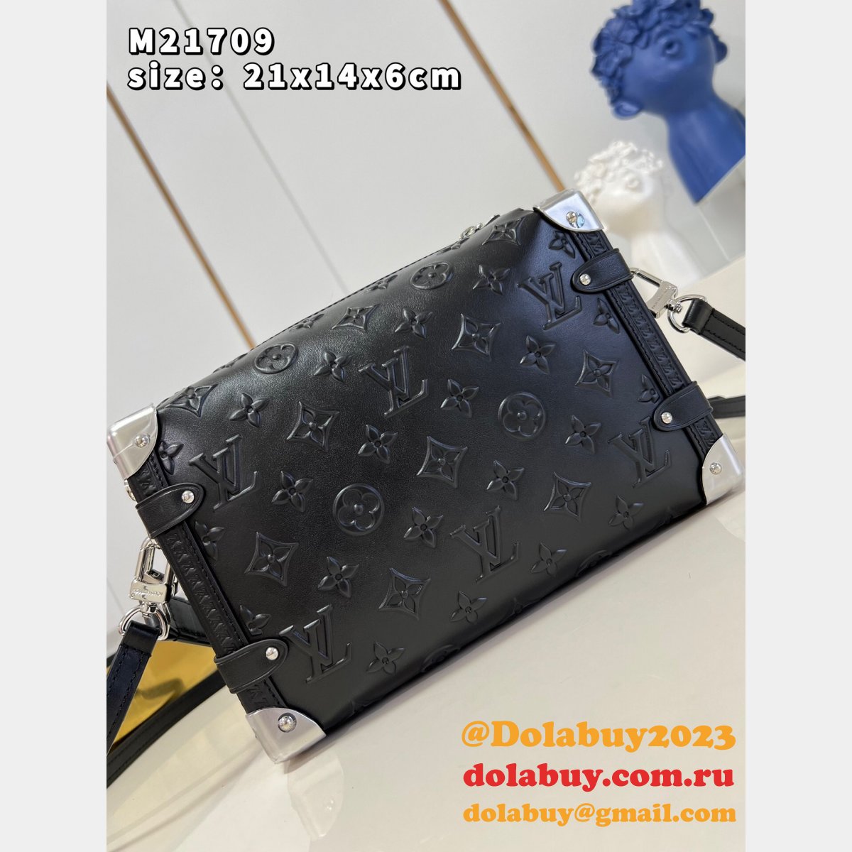 The Highest Quality Louis Vuitton Side Trunk H27 M21709 Black