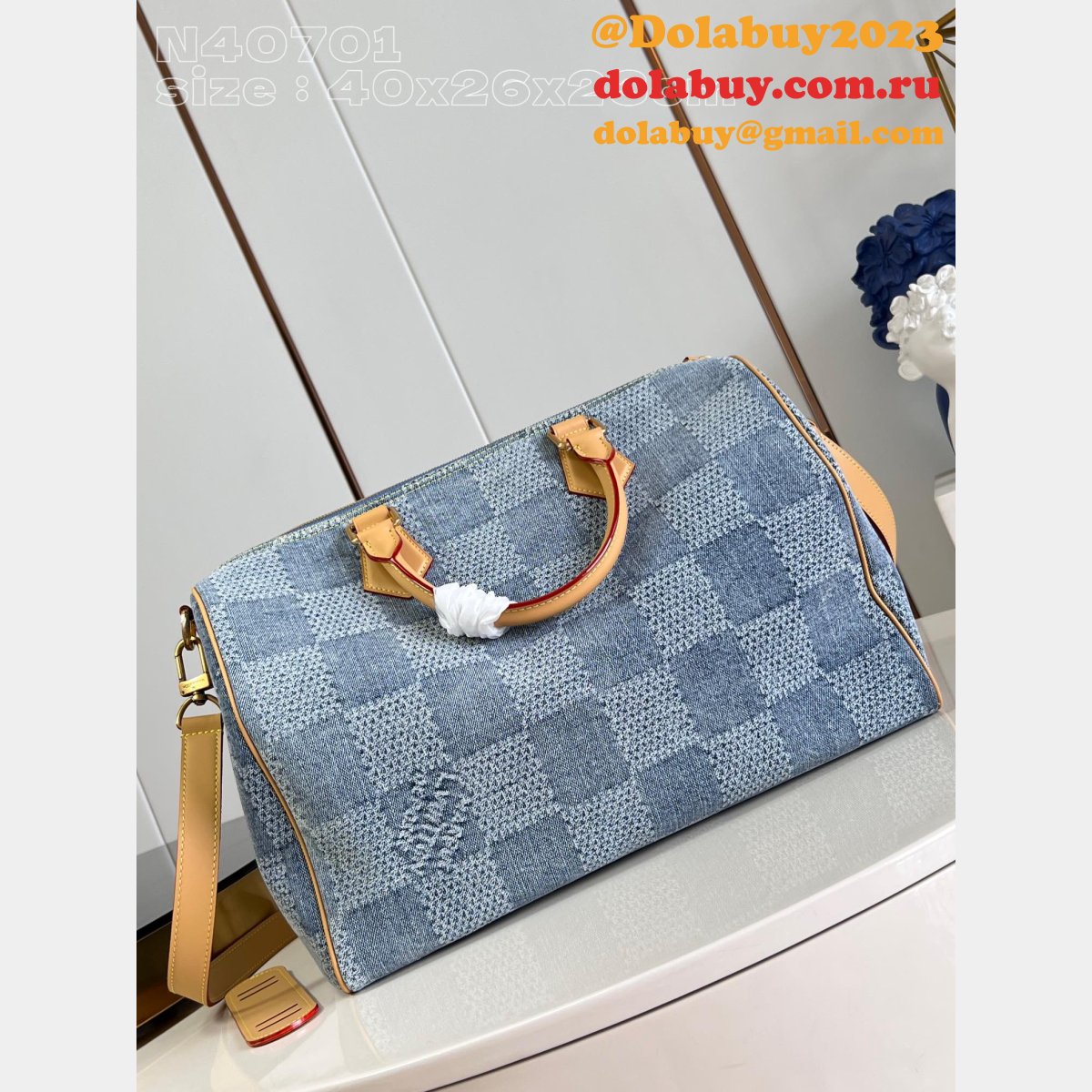 1:1 Best Speedy 40 Bandoulière Damier Luxury Fake Men Louis Vuitton Bag