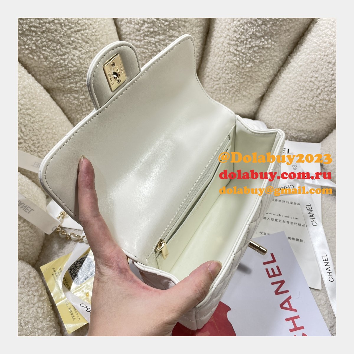 Perfect 1:1 Mirror CC 24A CF Mini Bag #4924