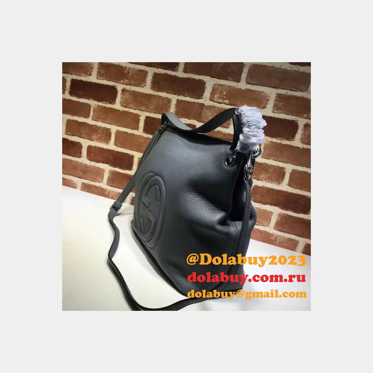 replica G*u*i luxury shoulder soho leather hobo 408825 bag