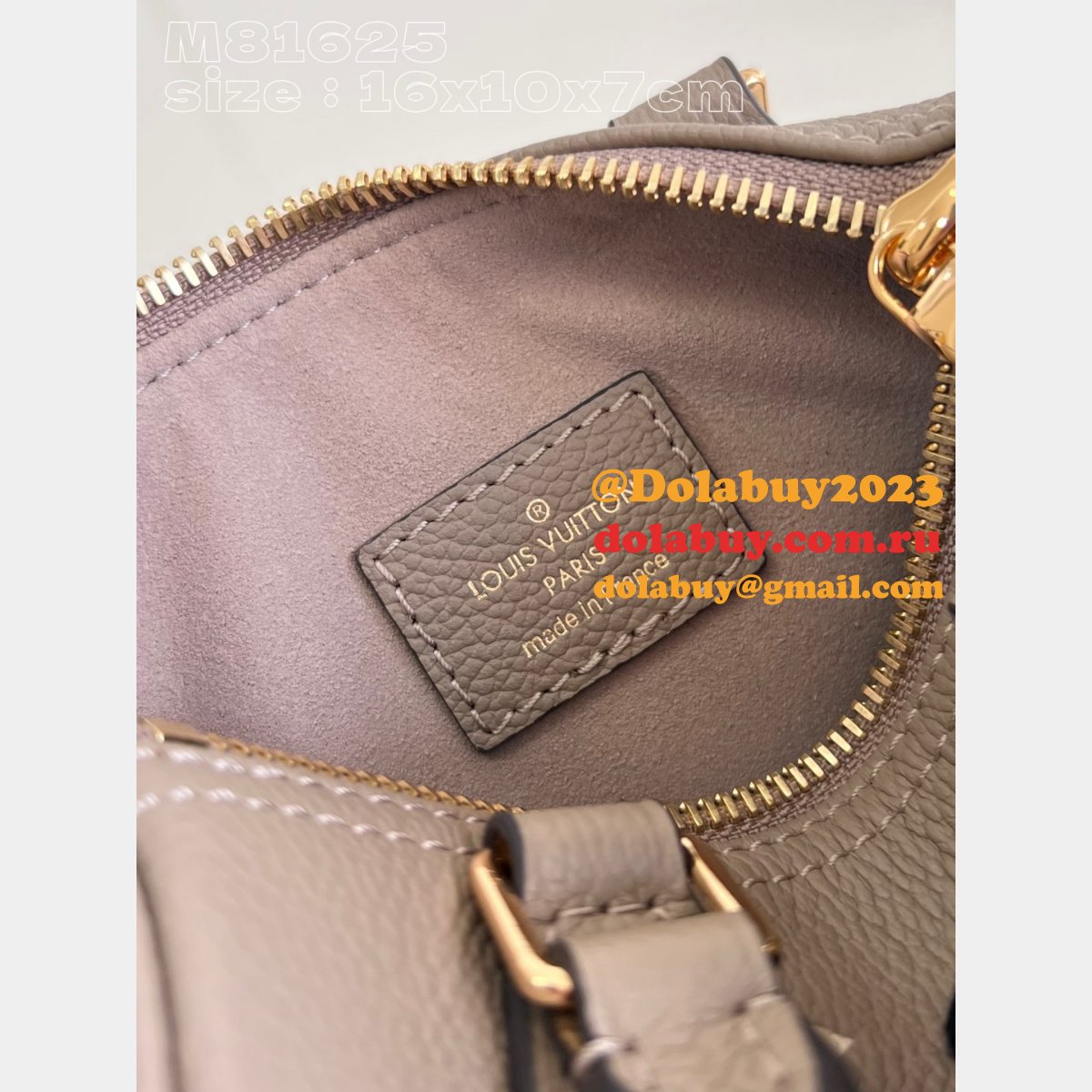 Nano Speedy Dove/Cream M81625 Designer Replica Louis Vuitton Bag