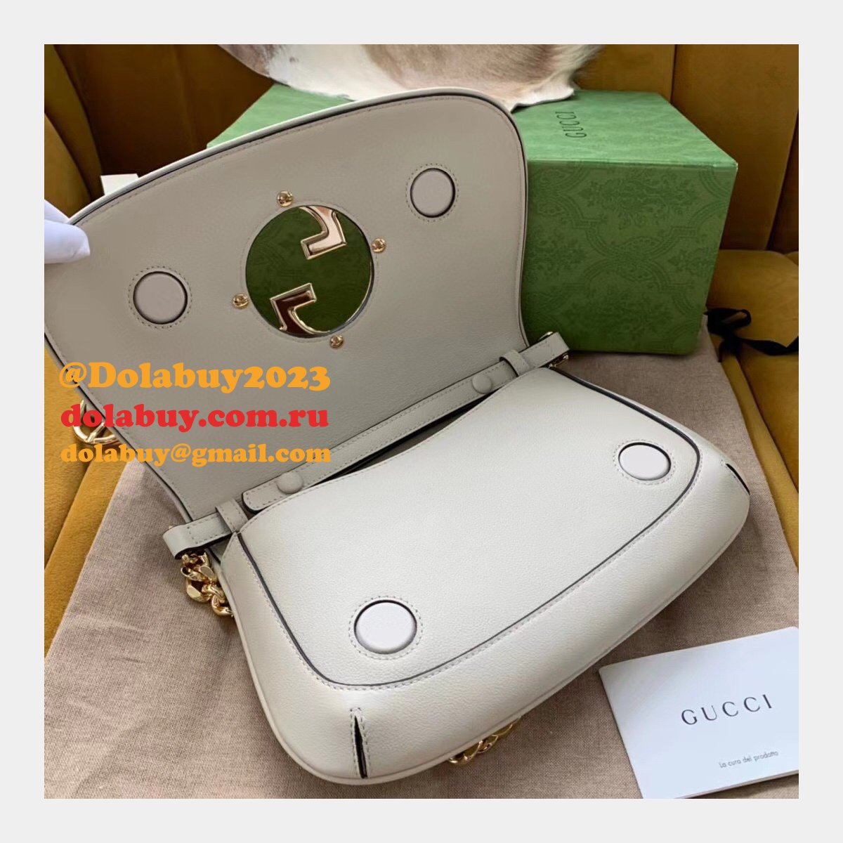 leather G*u*i fake high quality blondie shoulder 699268 bag