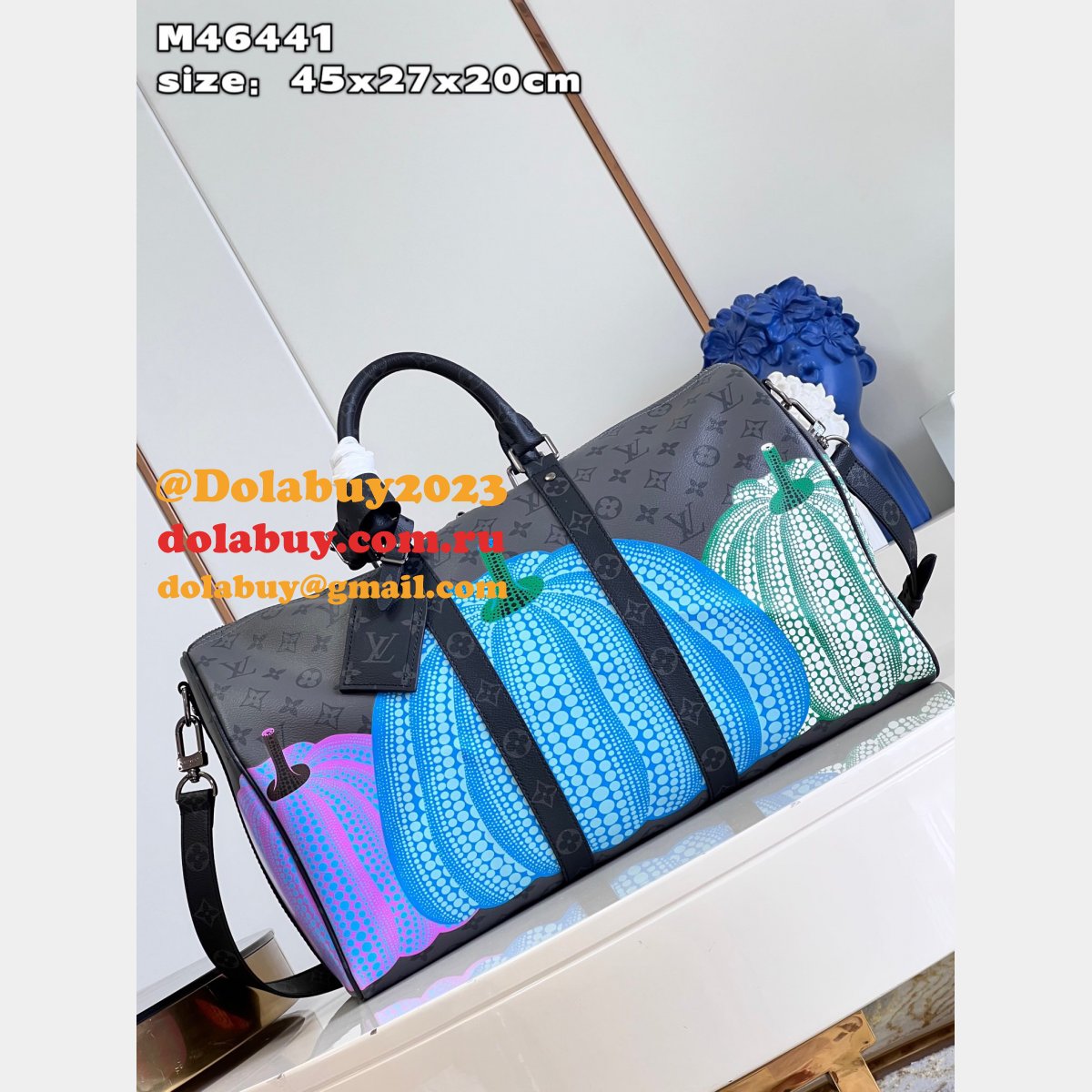 LV x YK Louis Vuitton Replica Keepall 45 Monogram M46441 Travel