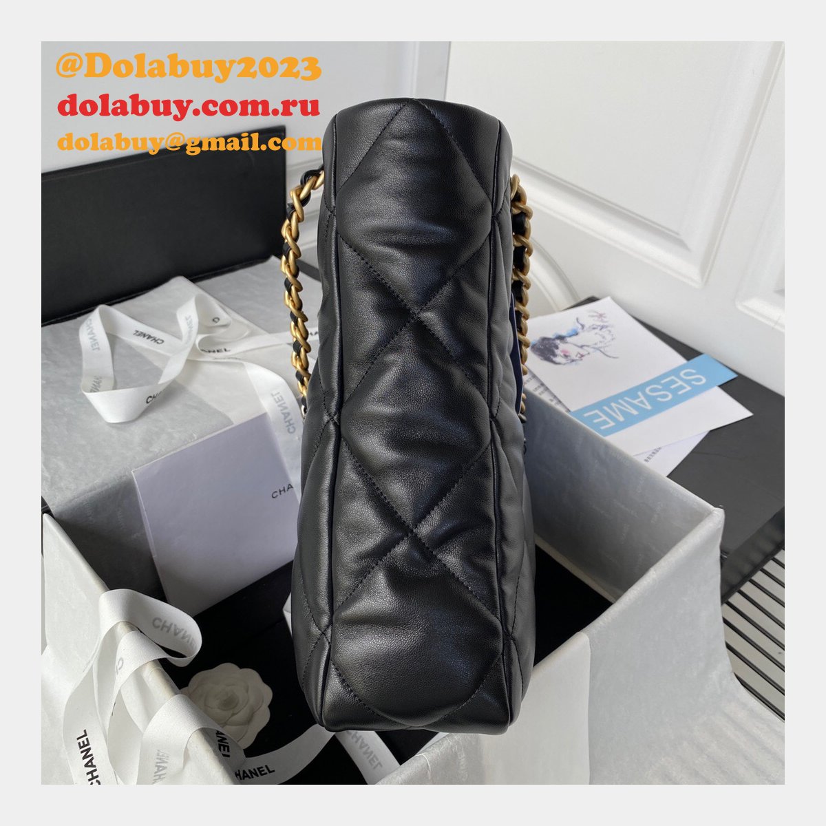 High Quality Replica AS3519 19 Shopping Lambskin Bag