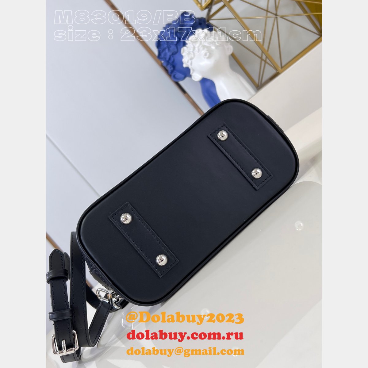 1:1 Mirror M83019 Nano Alma Malletage High Copy Louis Vuitton Black Bag