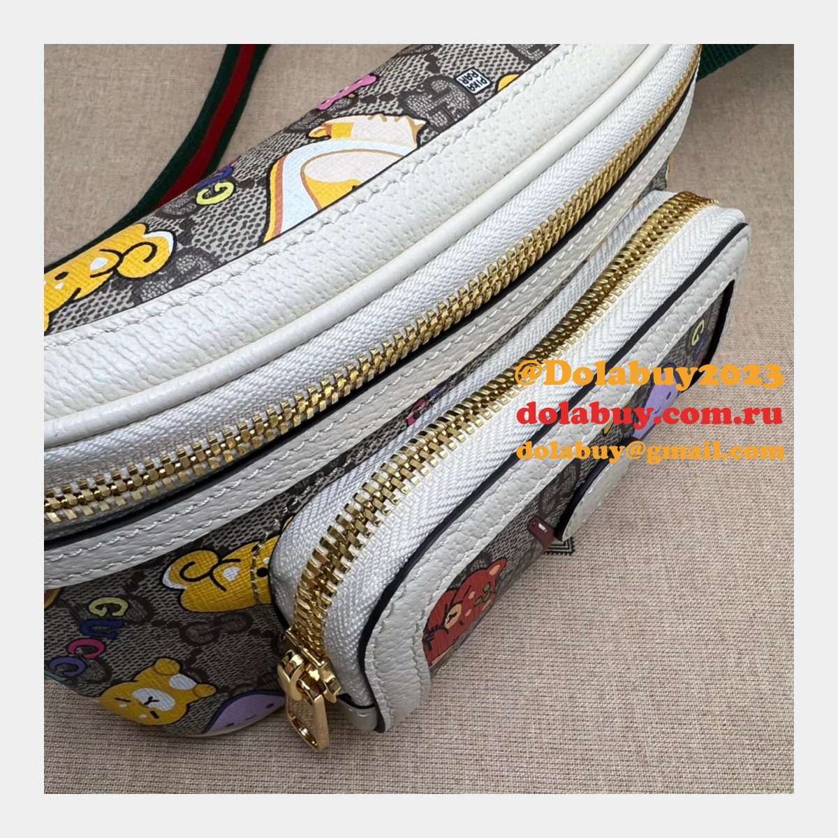 Gucci Replica 682933 animal print belt Perfect bag