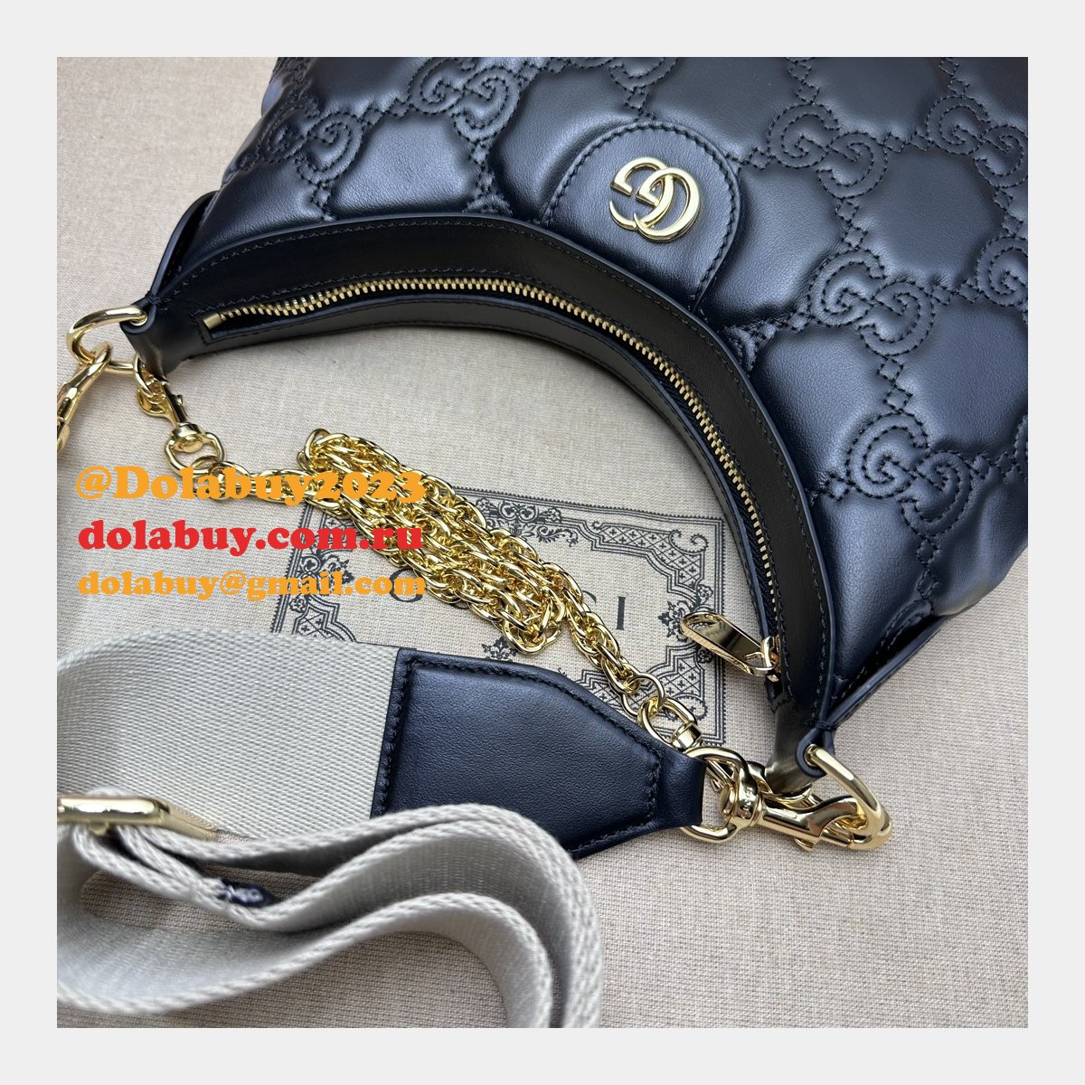 G*u*i replica 739709 gg matelassé duplicate shoulder pink bag