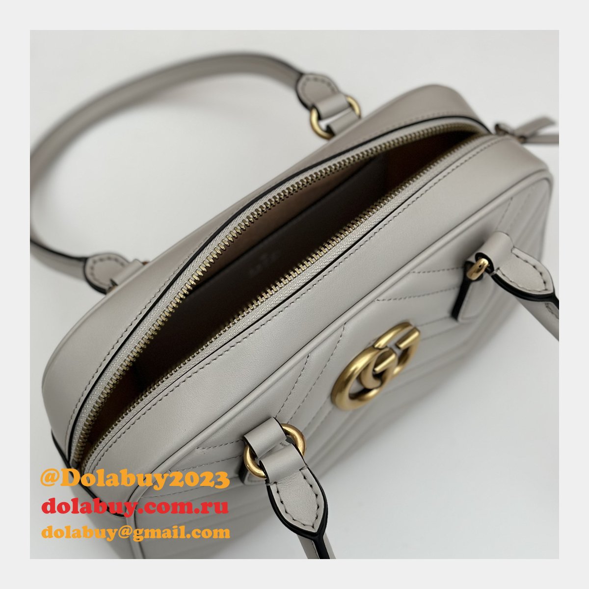 Inspired GG Marmont Gucci Knockoff Top Handle 795199 Bag
