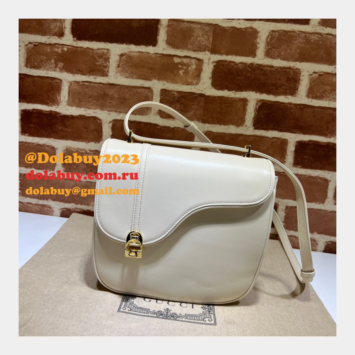 perfect G*u*i fake 740988 equestrian inspired shoulder bag