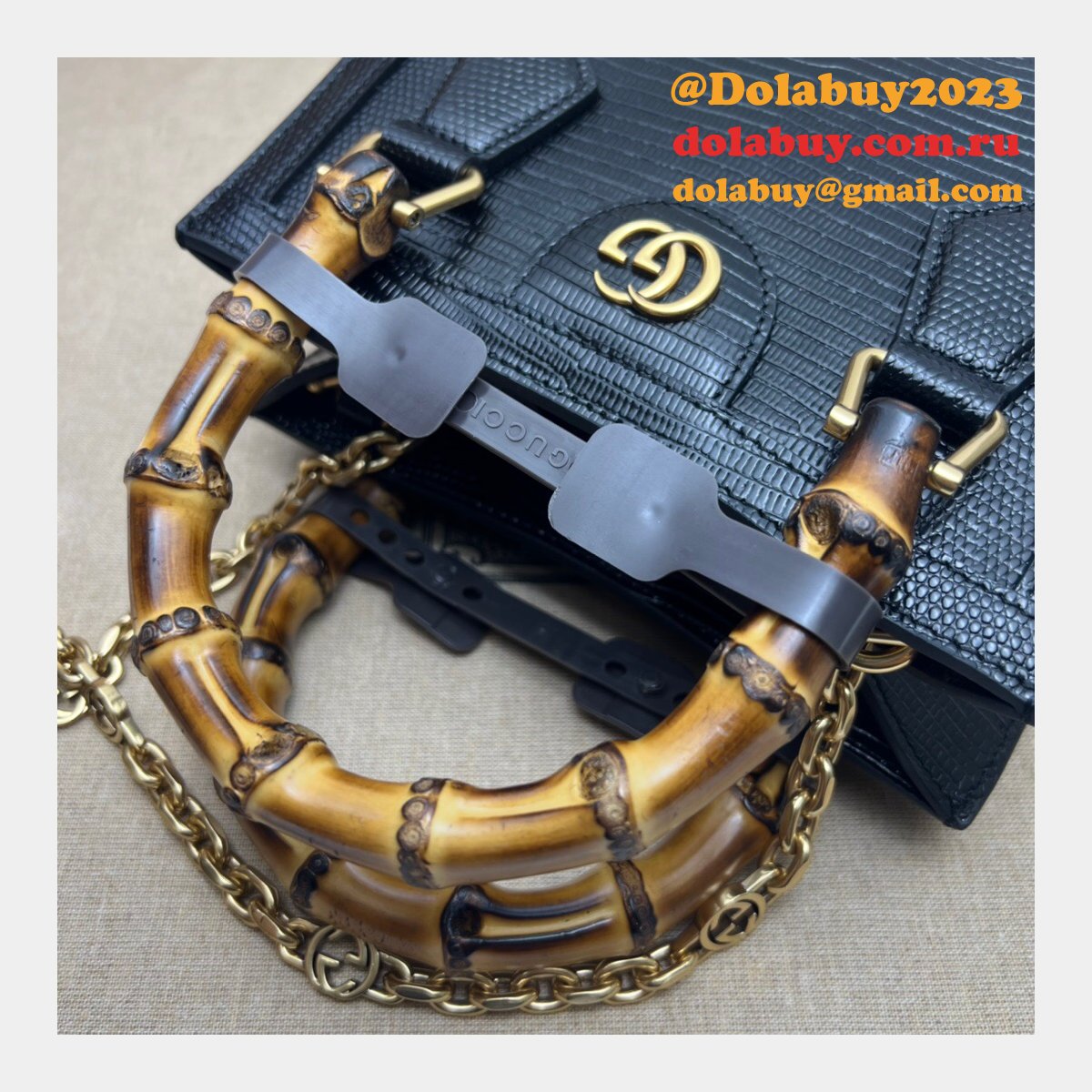 AAA Quality Replica Gucci Diana lizard 675800 bag