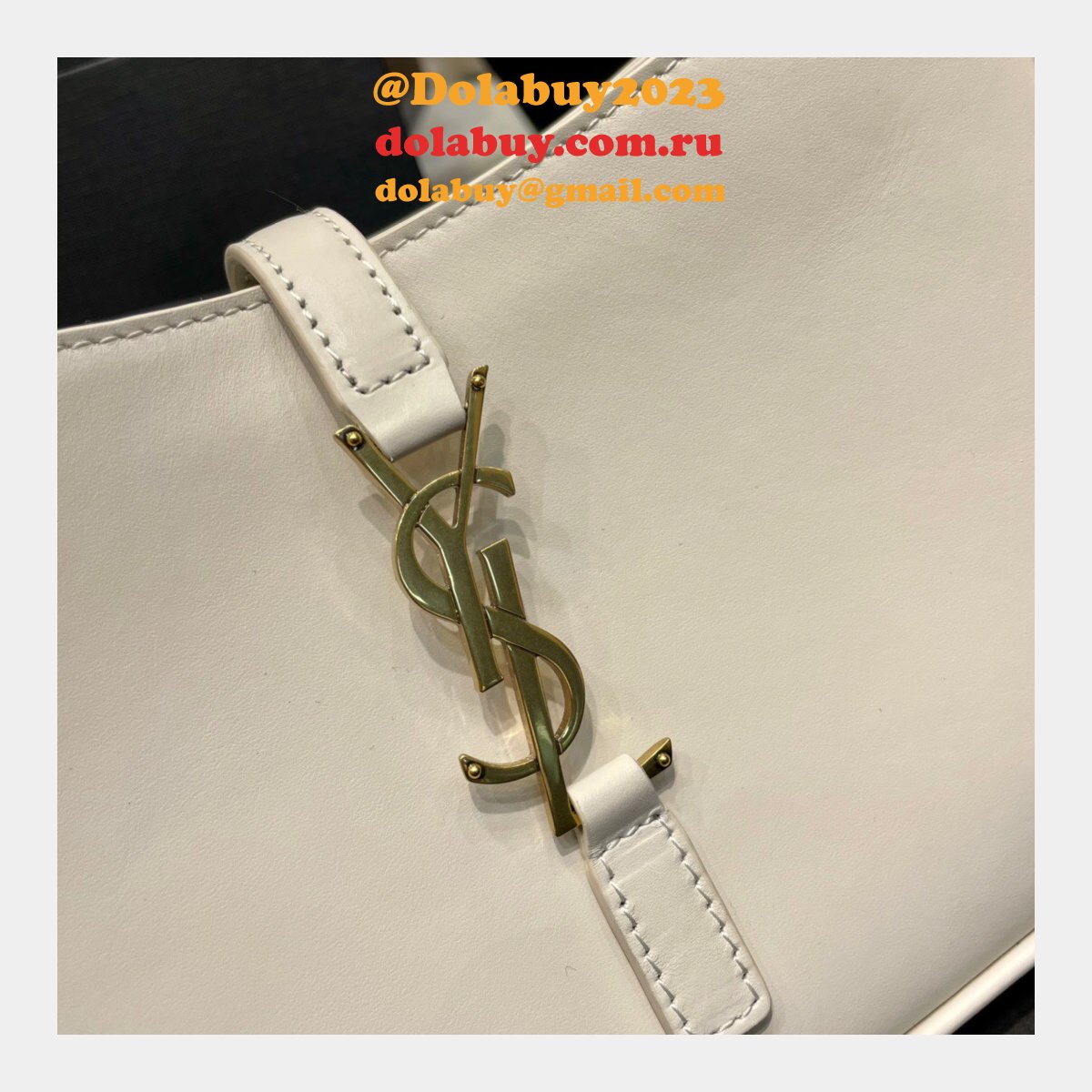 Designer YSL Replica Hobo In Smooth Leather 657228 White Bags Store