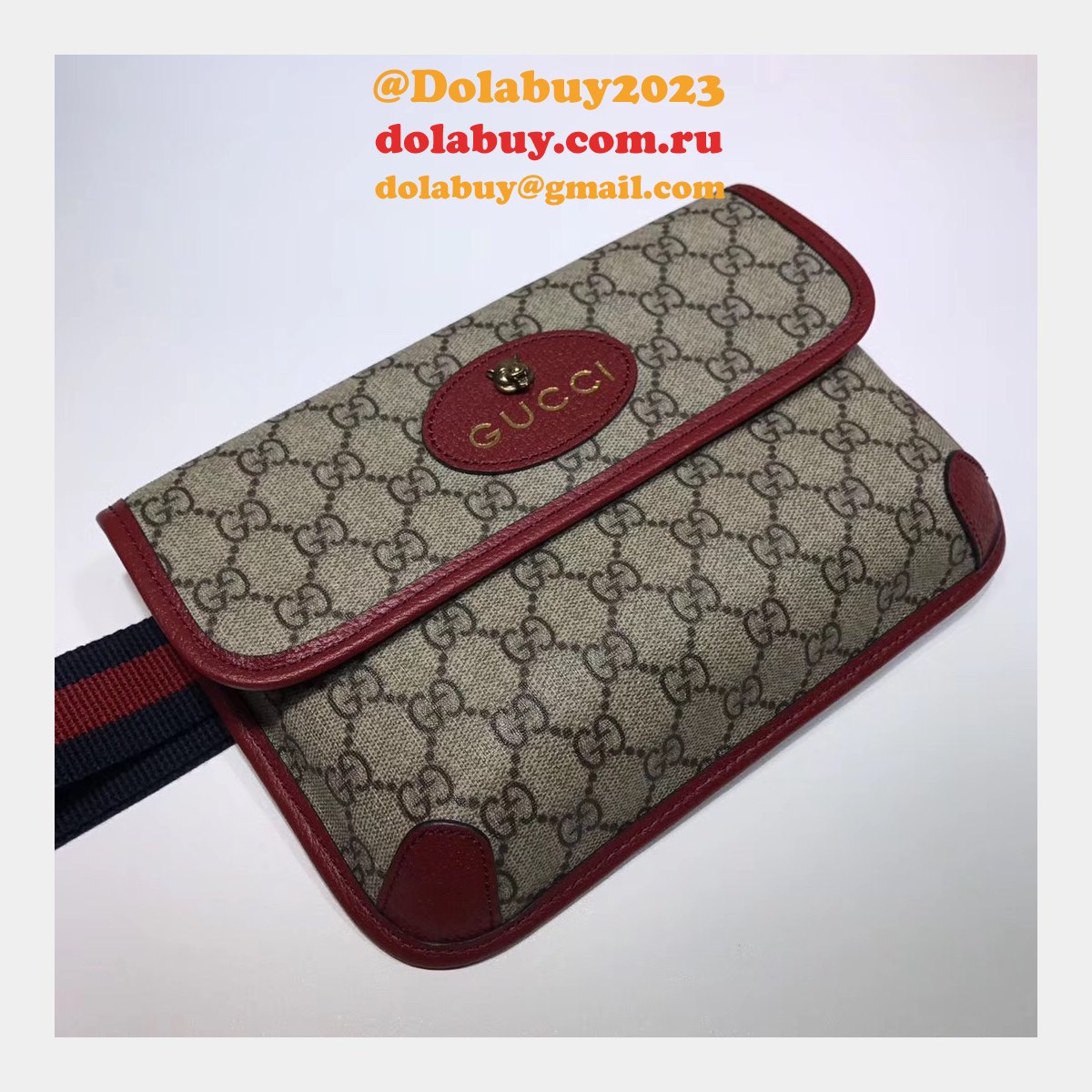 designer G*u*i neo vintage gg supreme belt replica 493930 bag