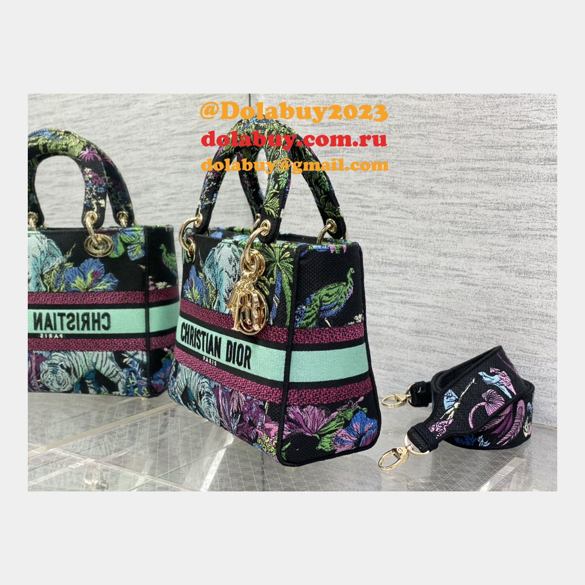 Top Quality Lady Dior 1:1 Lady 24cm Replica Handbags