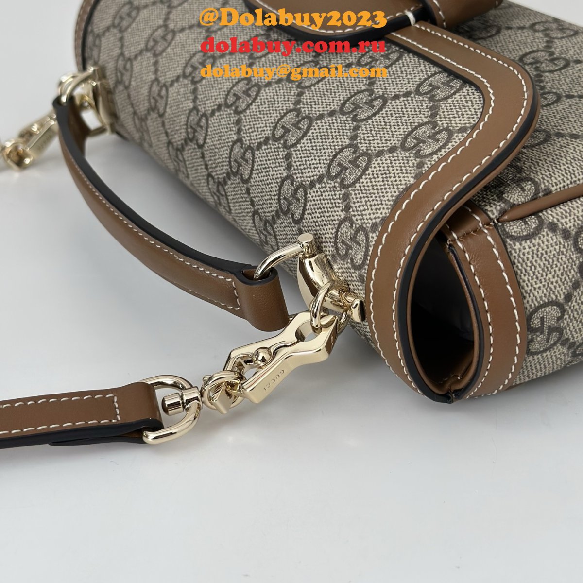 Designer Gucci Horsebit 1955 Soft Small Top Handle Shoulder 815206 Bag