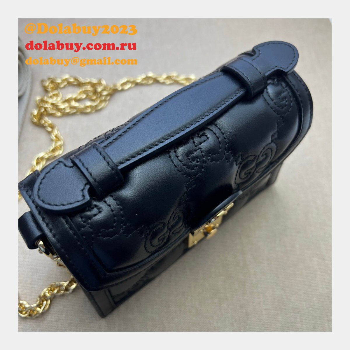 Gucci Fashion GG matelassé 724499 top handle Replica bag