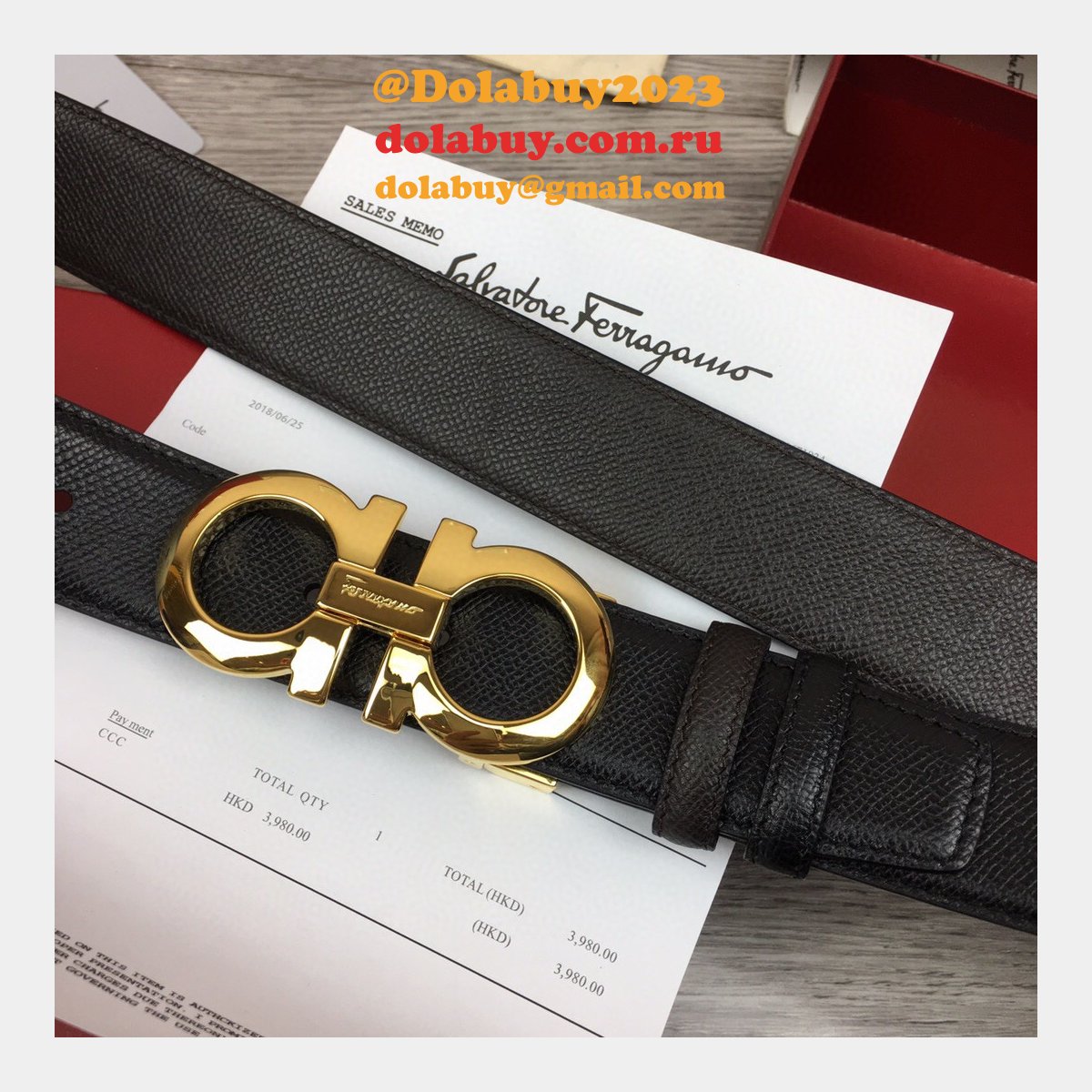 Ferragamo Belts Perfect High Quality Replica 35 mm Black