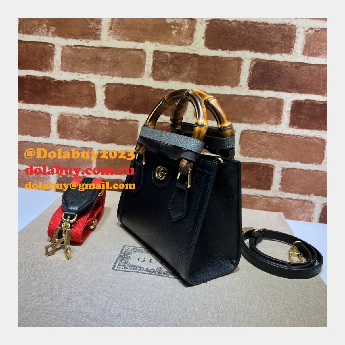Gucci designer replica 702732 Diana mini tote bag leather