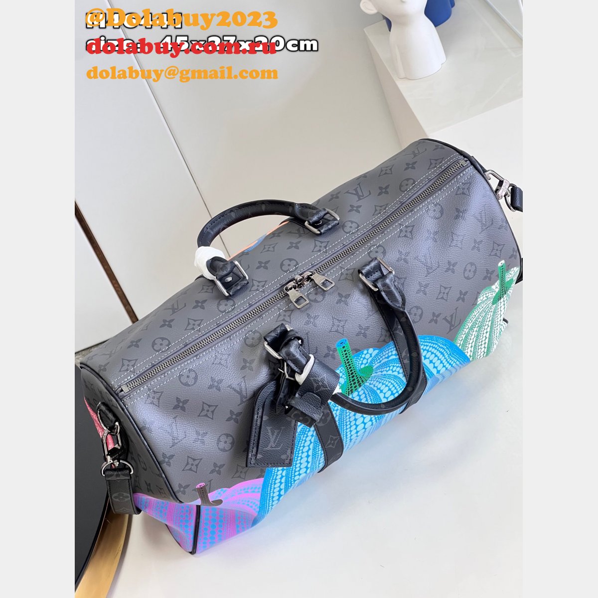 LV x YK Louis Vuitton Replica Keepall 45 Monogram M46441 Travel
