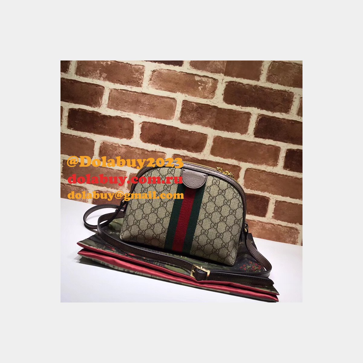 aaa+ G*u*i high quality ophidia small shoulder 499621 bag zipper