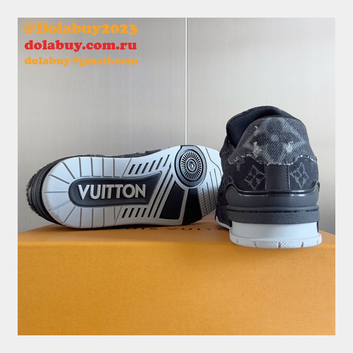 Top Quality LV Knockoff Shoes Trainer Sneaker Wholesale