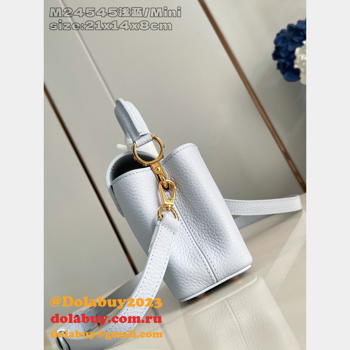 Louis Vuitton Capucines BB Taurillon Leather M24545 Replica Handbags
