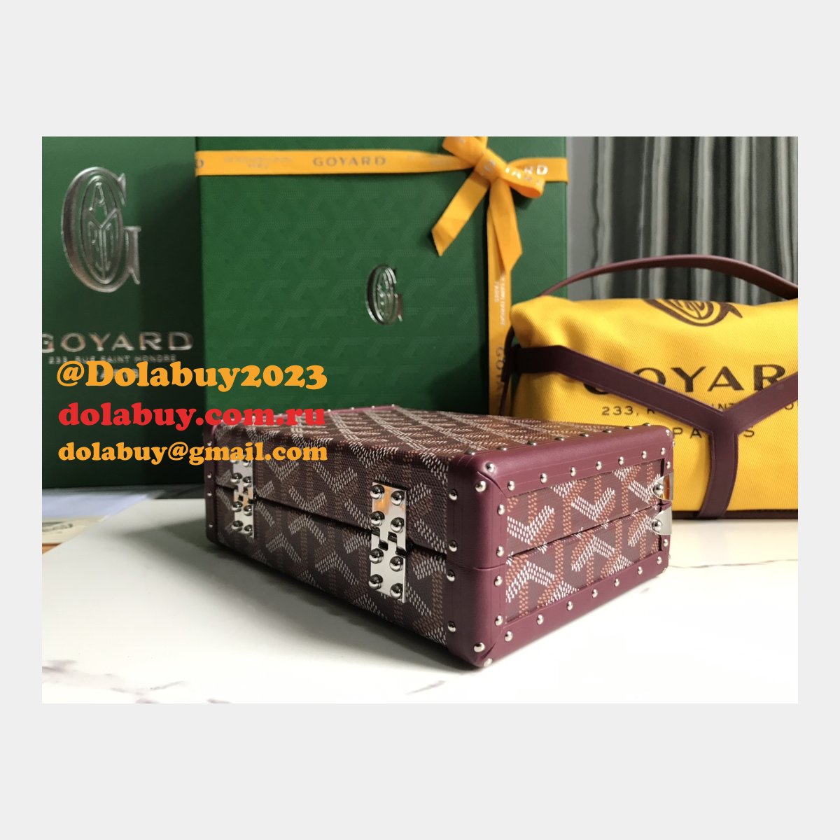 Best Quality 020177 Minaudière Goyardine Replica Goyard bags