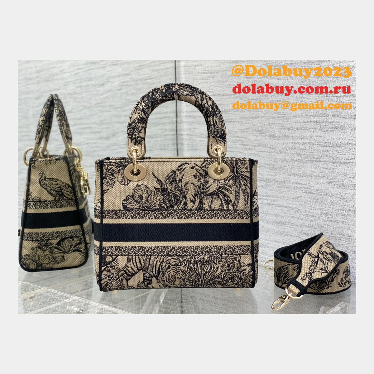 Christian Dior Perfect Designer Replica Lady Dior 24cm Handbags